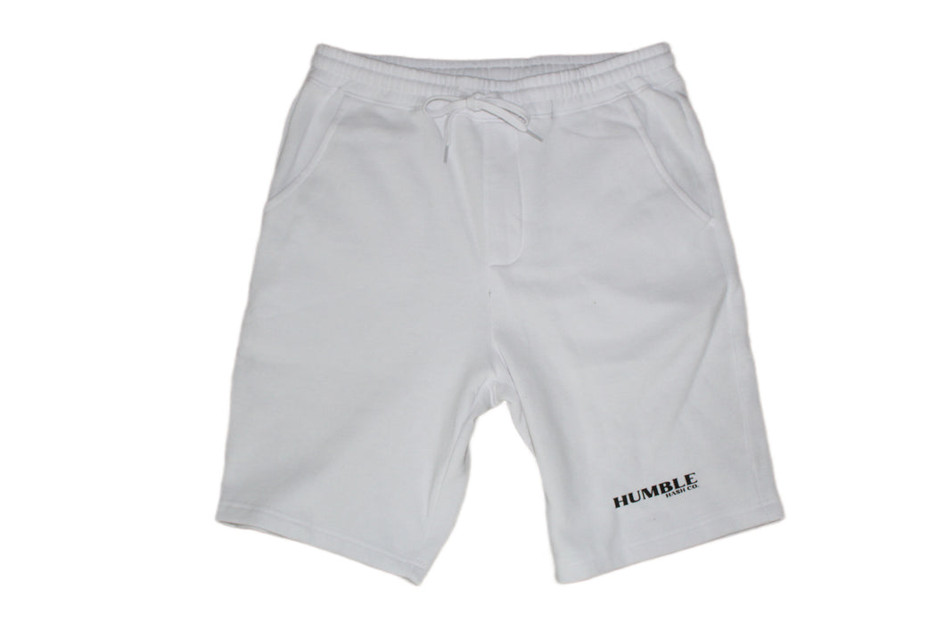 HUMBLE GYM SHORTS | WHITE